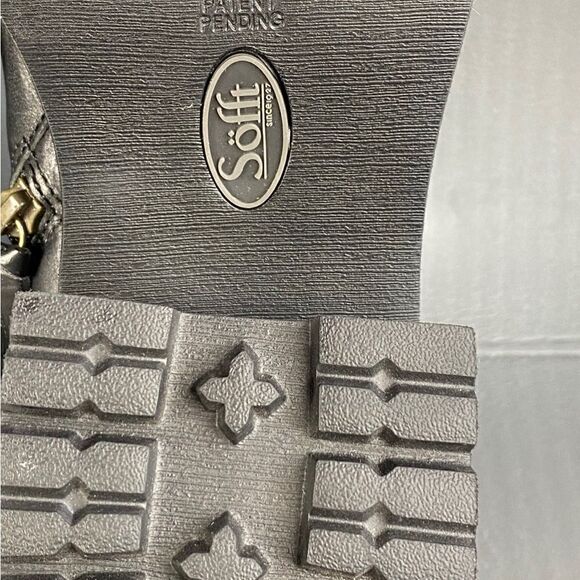 Sofft Jenine Women's black leather waterproof platform comfort booties size 10 - Picture 8 of 12